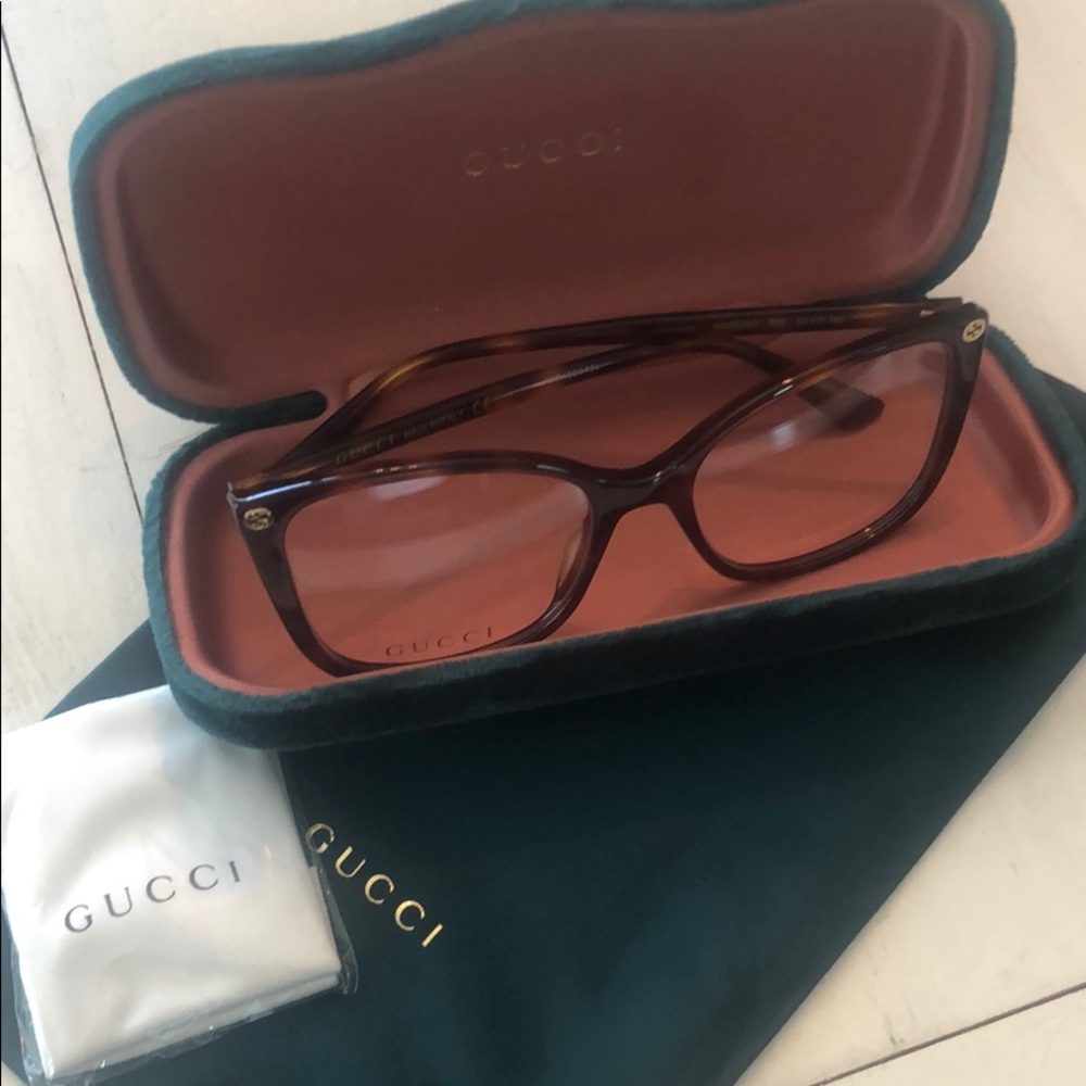 Gucci 53 mm cat eye glasses frames